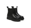 EVERAU® Women Leather Sheepskin Wool Black Chunky Boots Vaneta
