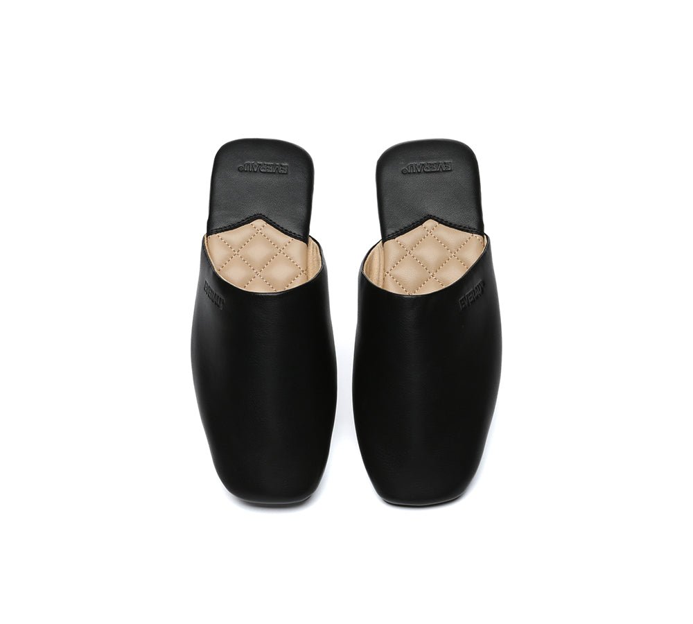 EVERAU® Women Slides Leather Flat Wafaa