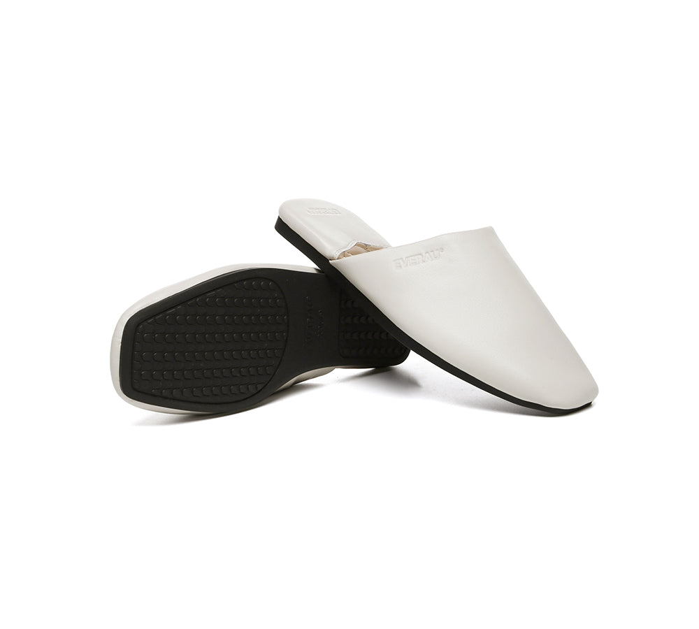 EVERAU® Women Slides Leather Flat Wafaa