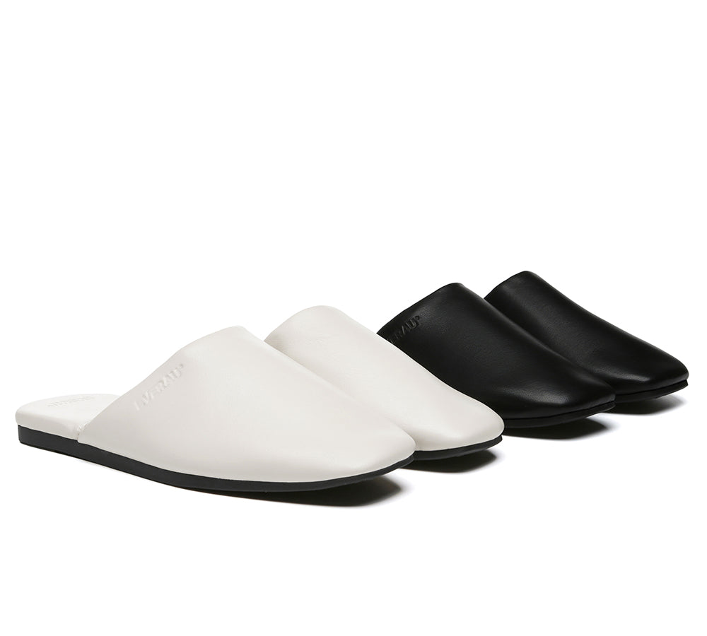 EVERAU® Women Slides Leather Flat Wafaa