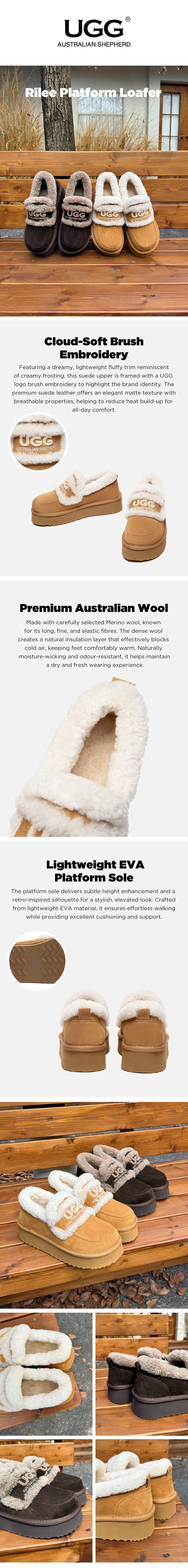 AUSTRALIAN SHEPHERD® UGG Slippers Platform Rilee