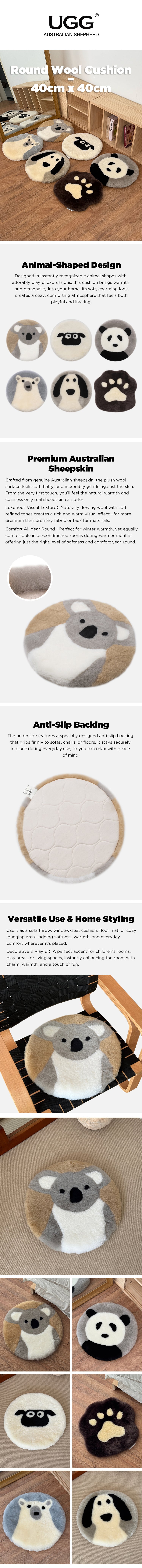 AUSTRALIAN SHEPHERD® Round Australian  Cushion