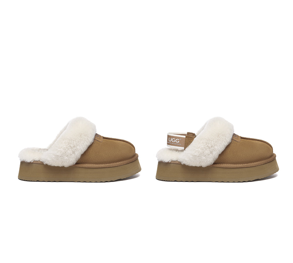 AUSTRALIAN SHEPHERD® 2-Way Style UGG Slippers Women Platform Suzie