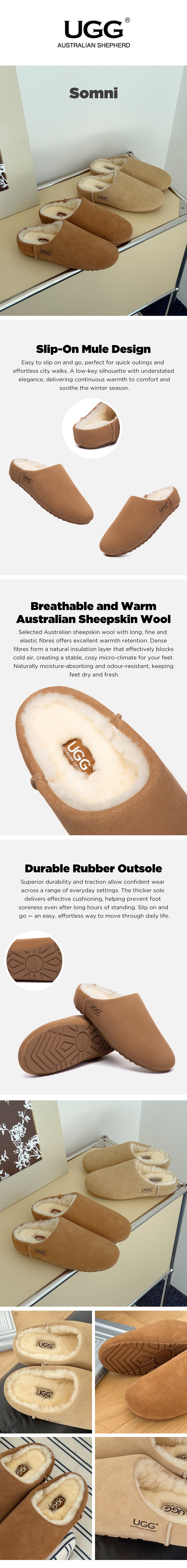 AUSTRALIAN SHEPHERD® UGG Slippers  Mule Somni