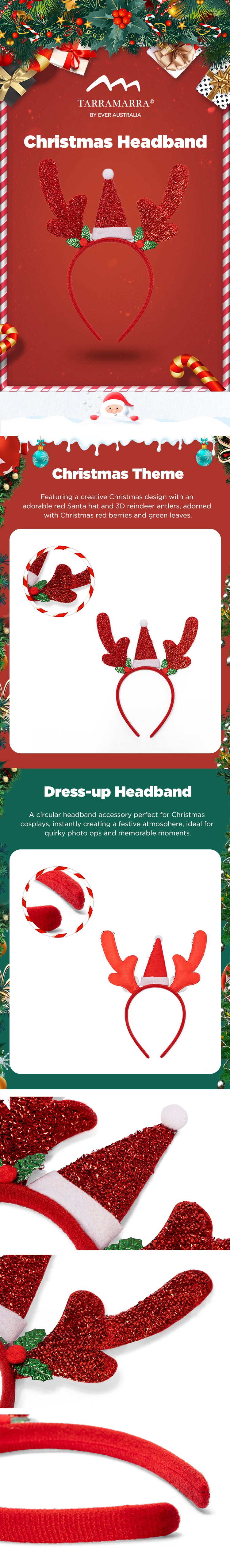 TARRAMARRA® Christmas Reindeer Headband