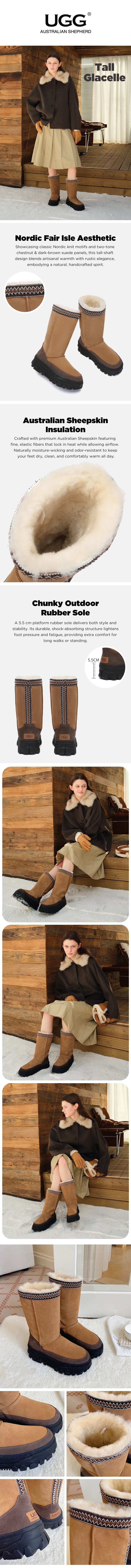 AUSTRALIAN SHEPHERD® UGG Boots Tall Glacelle
