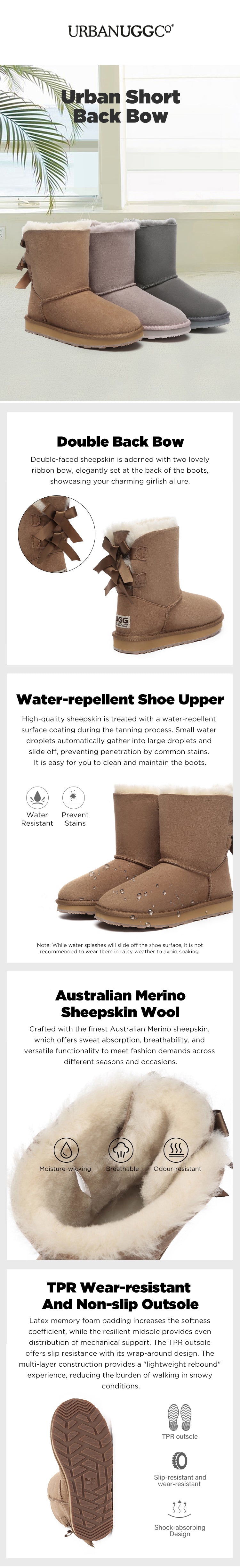 Urban UGG® UGG Boots Women Short Back Bow