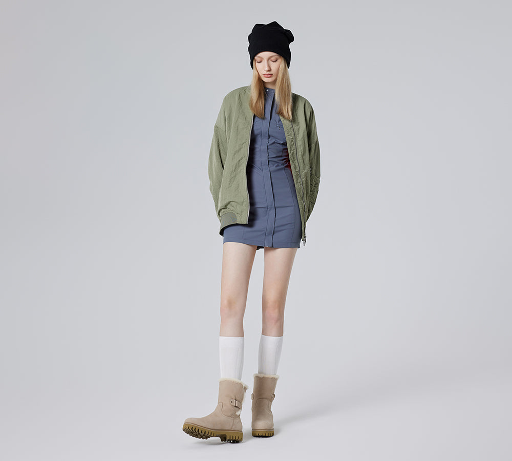 Fashion Boots - EVERAU® Women Sheepskin Wool Mid Calf Fashion Boots Tina
