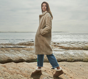 UGG EVERAU® UGG Boots Women Sheepskin Wool Drawstring Platform Payton EVERAU