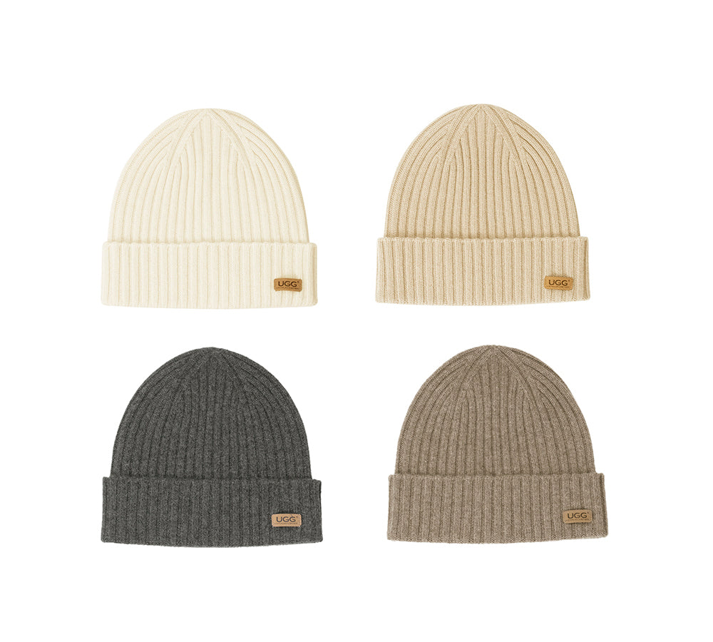 AUSTRALIAN SHEPHERD® 100% Wool Plain Beanie Solin UGG AUSTRALIAN SHEPHERD
