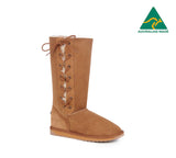 EMU® UGG Boots Australian Made Double-Face Sheepskin Water-Resistant Tall Platinum Hi Lace EMU