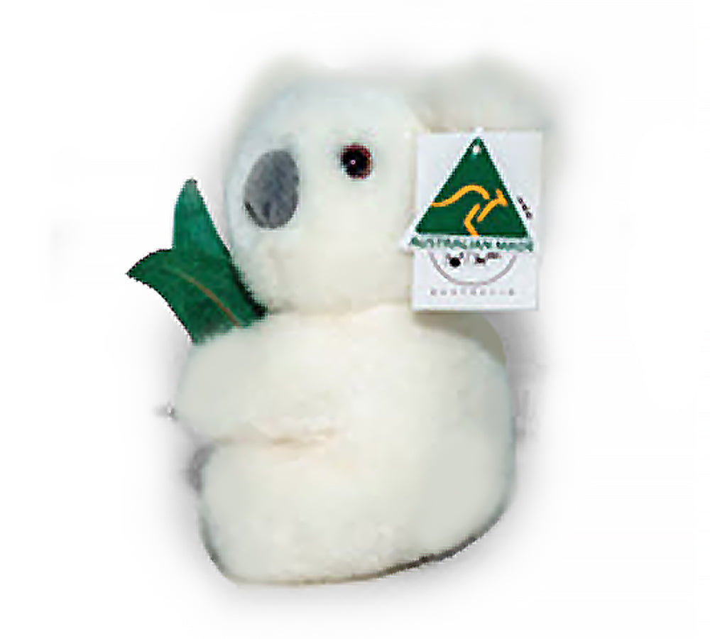 Aussie Bush Toys® White Koala with Gum 7" Soft Toy Aussie Bush Toys