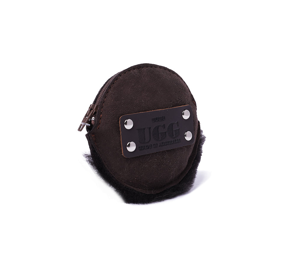 Purse - Urban UGG® Sheepskin Wool Fluffy Zip Purse
