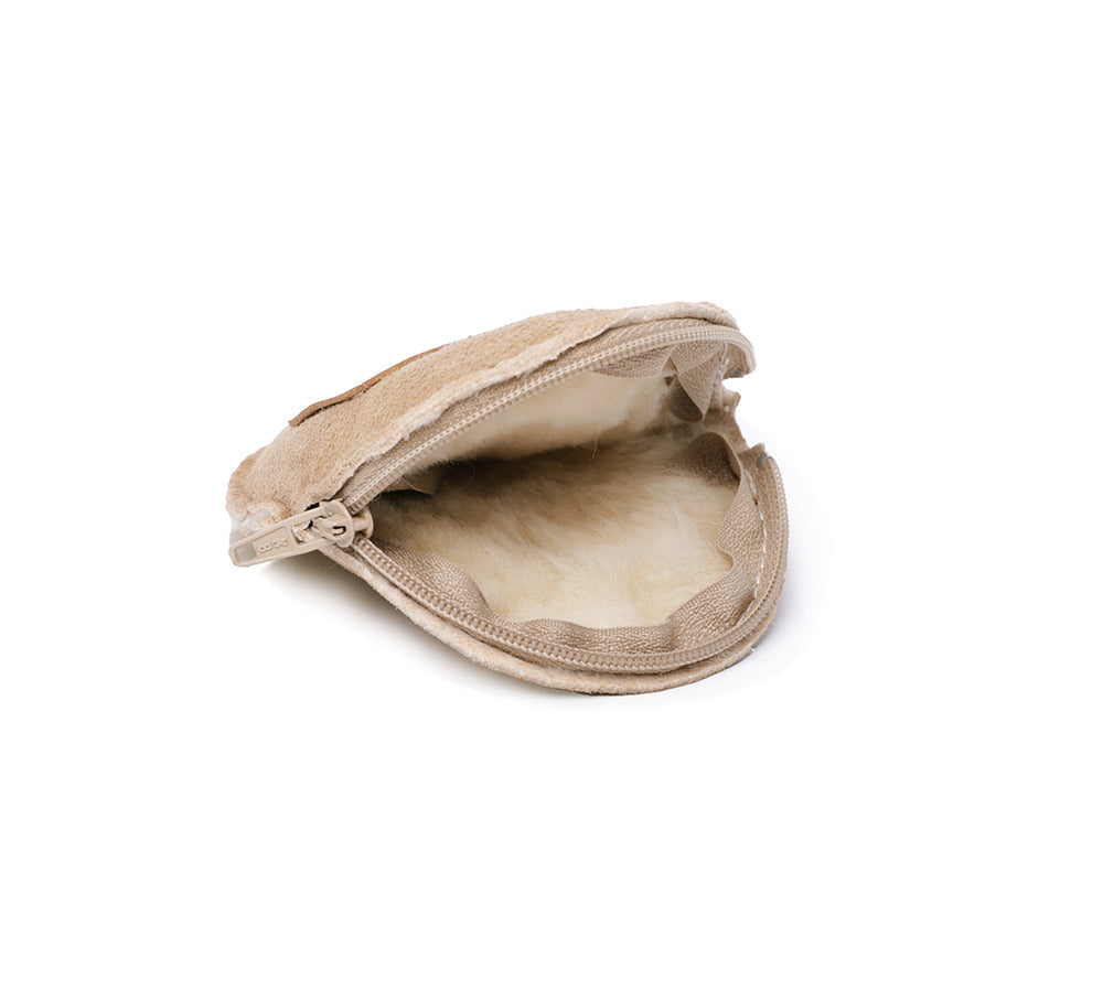 Purse - Urban UGG® Sheepskin Wool Fluffy Zip Purse