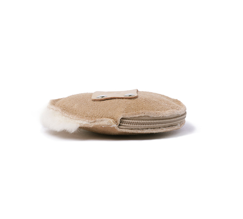 Purse - Urban UGG® Sheepskin Wool Fluffy Zip Purse