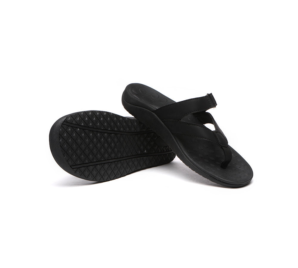 Sandals - EVERAU® Arch Support Hook And Loop Orthotic Thongs