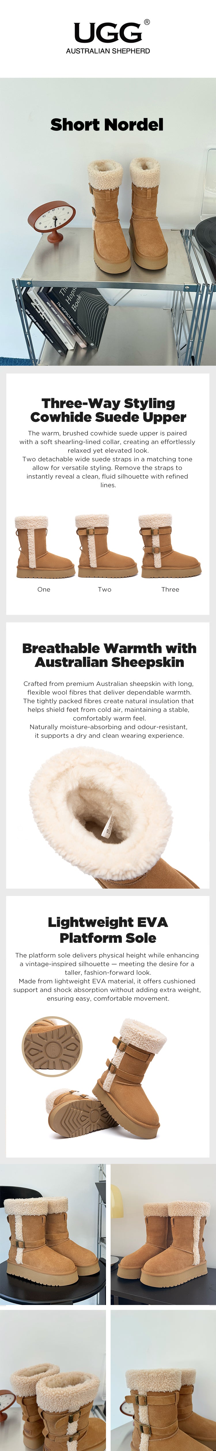 AUSTRALIAN SHEPHERD® UGG Boots Women Short Nordel