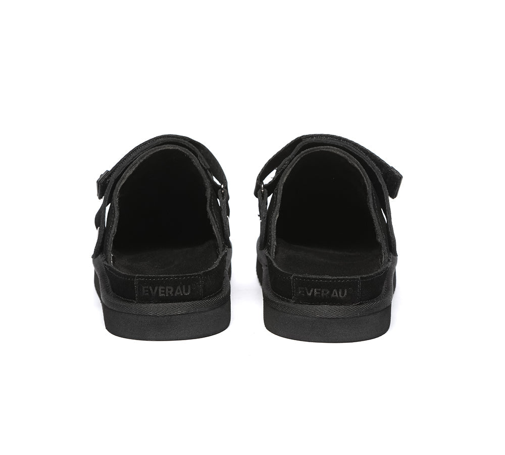 Slides - EVERAU?? Adjustable Strap Slip-on Flat Sandal Slippers Sierra