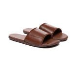 Slides - EVERAU® Men Leather Slip-on Ultra Soft Summer Slides Andy