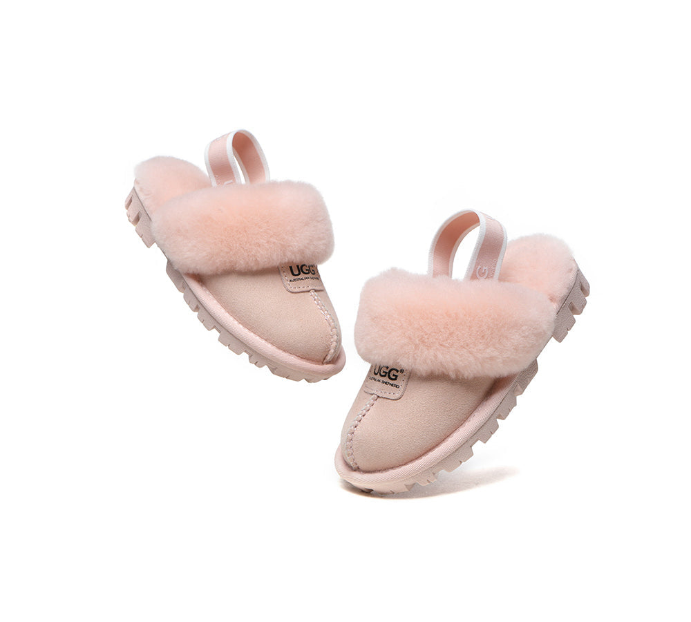 UGG Boots - AUSTRALIAN SHEPHERD® UGG Kids Sheepskin Wool Slingback Slippers Suzie
