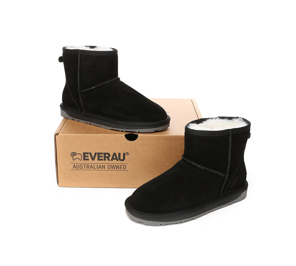 UGG Boots - EVERAU?? UGG Sheepskin Wool Ankle Boots Mini Classic Suede