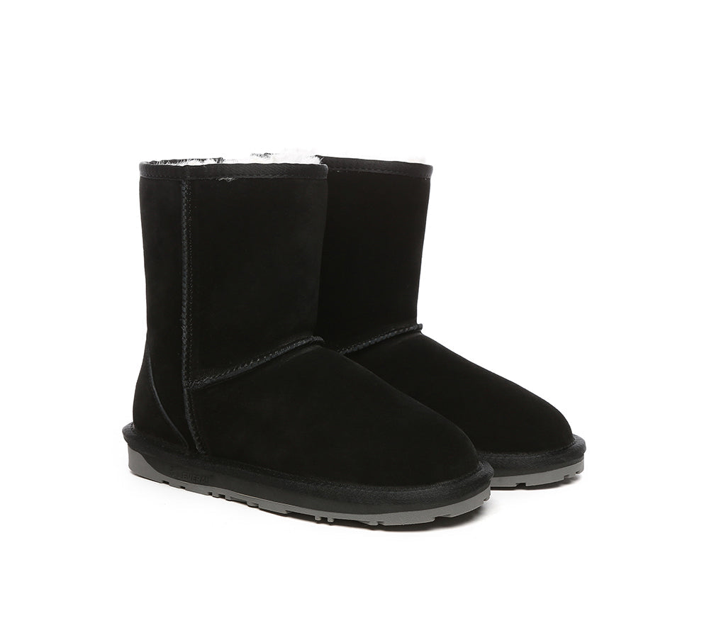 UGG Boots - EVERAU?? UGG Sheepskin Wool Mid Calf Boots Short Classic Suede