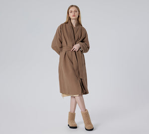 UGG Boots - EVERAU® UGG Sheepskin Wool Plush Drawstring Boots Peggy