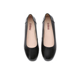 UGG Boots - EVERAU® Women Leather Round Toe Black Work Ballet Flats Fern