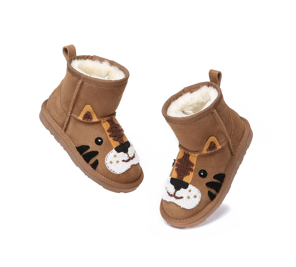 UGG Boots - Kid Sheepskin Boots Tiger Kids Plus
