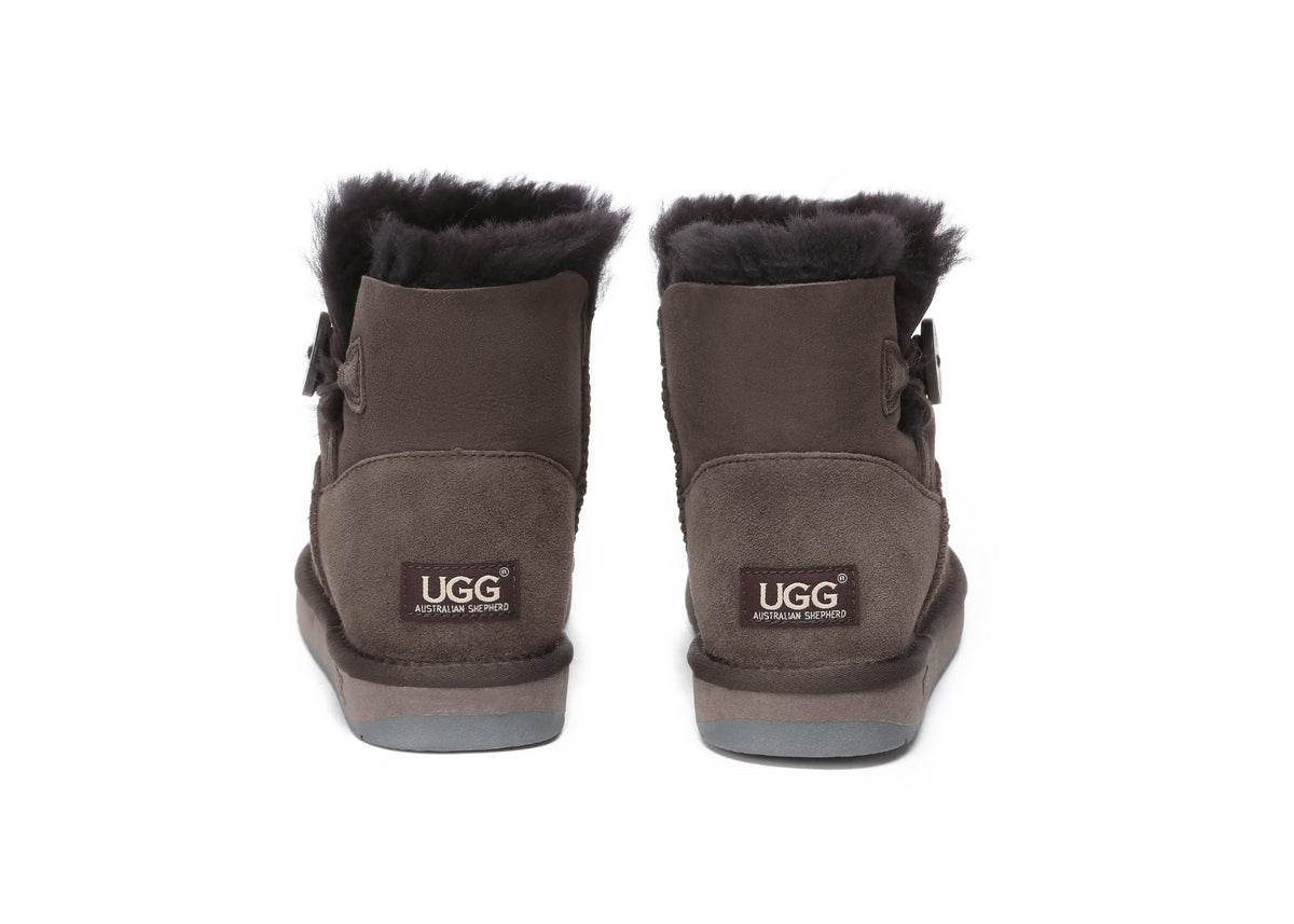 UGG Boots - UGG Boots Australia Premium Double Face Sheepskin Mini Button Boots