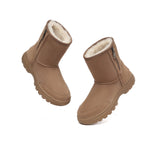 UGG Boots - UGG Boots Sheepskin Wool Zipper Short Outdoor Boots