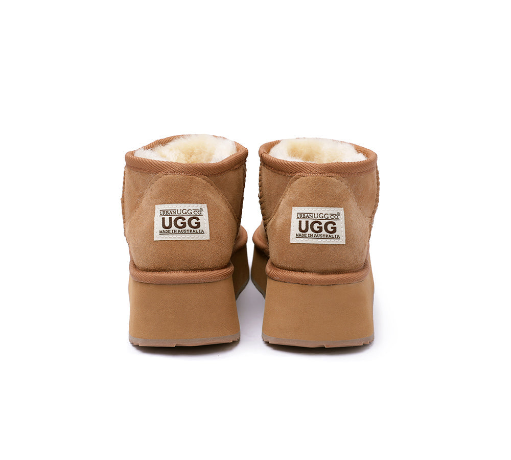 UGG Boots - Urban UGG® Australian Made Sheepskin Wool Ankle Boots Ultra Mini Platform