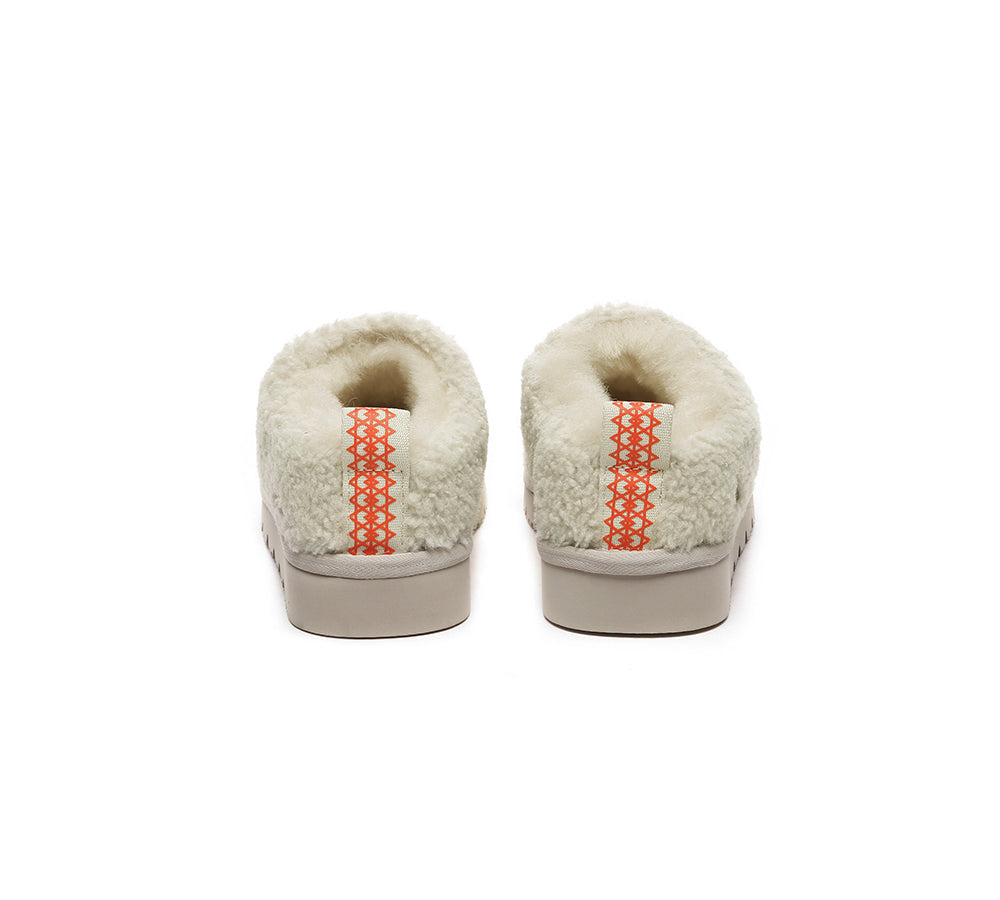 UGG Slippers - EVERAU® UGG Sheepskin Wool Plush Ankle Slippers Teddycozy