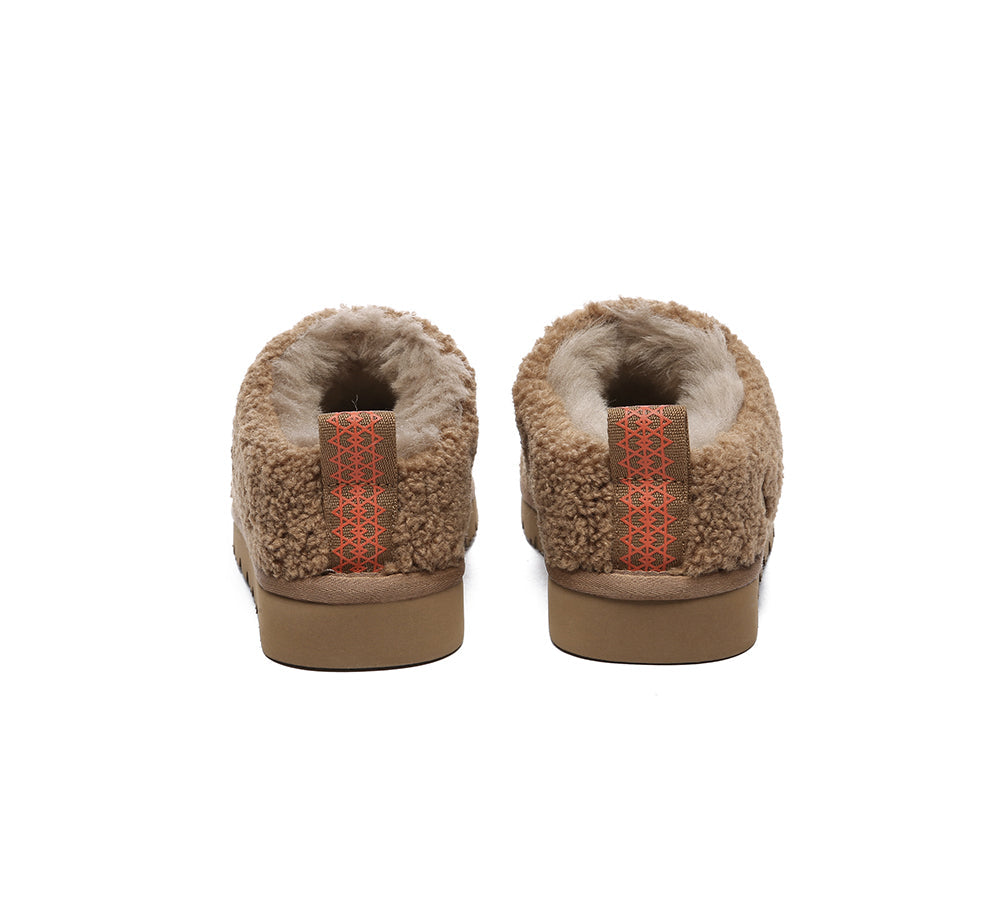 UGG Slippers - EVERAU® UGG Sheepskin Wool Plush Ankle Slippers Teddycozy