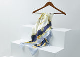 Accessories - Printed Square Rayon Silk Scarf Multiple Patterns And Colours