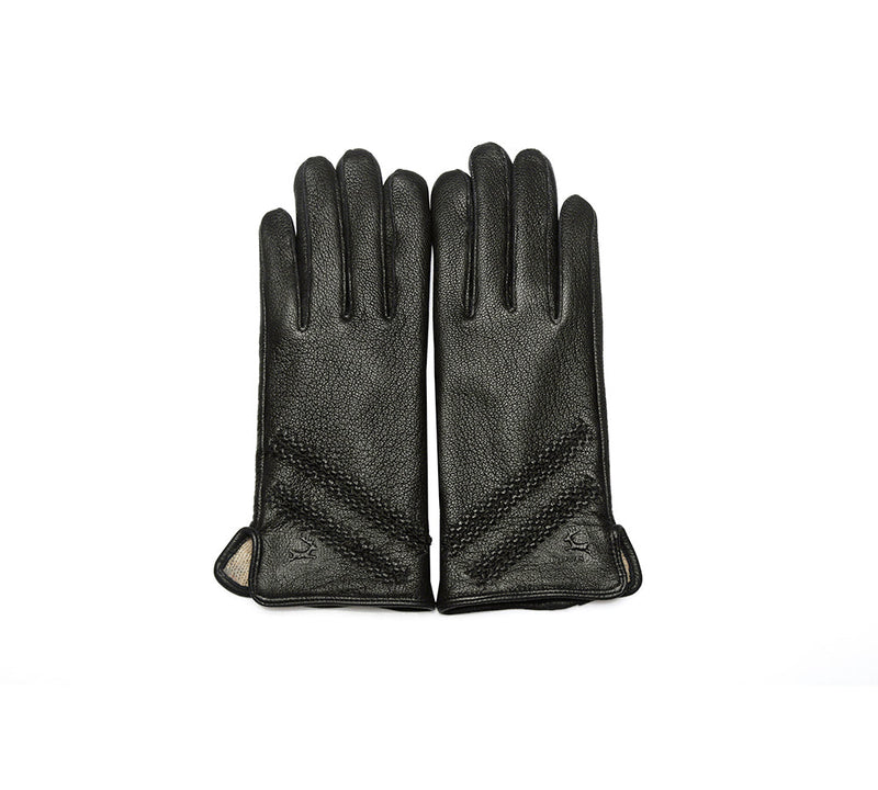 Accessories - Sheepskin Wool Ladies Leather Gloves Britney