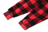 Apparel - Reversible Hoodie Blanket Unisex Black And Red Check