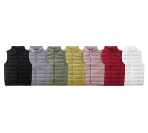 Apparel - Ultra-Light White Duck Down Vest Women Beverley