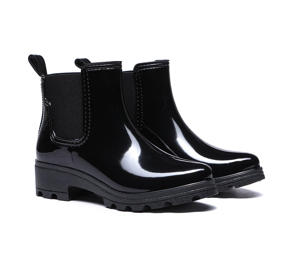 Fashion Boots - Rainboots, Ankle Gumboots Women Vivily With Wool Insole
