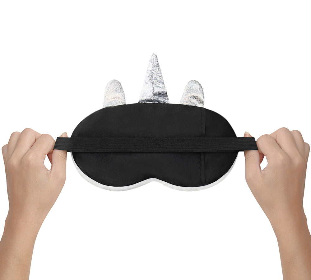 Faux Fur Ultra Plush Unicorn Eye Mask