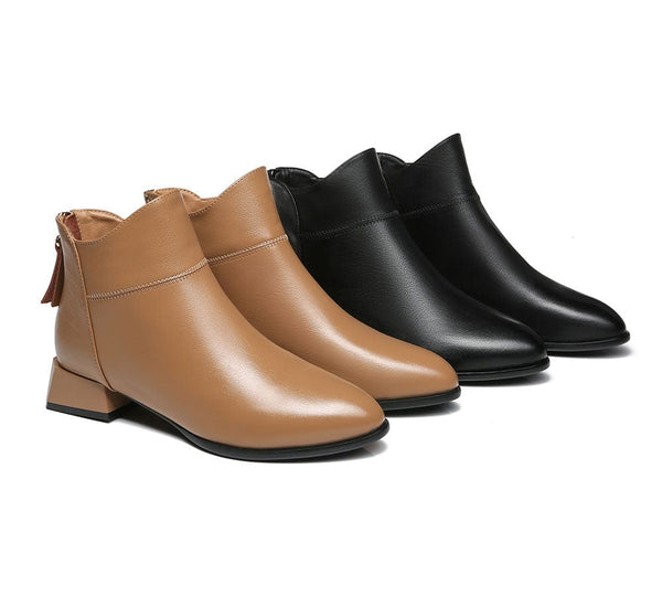 Womens leather ankle deals boots australia