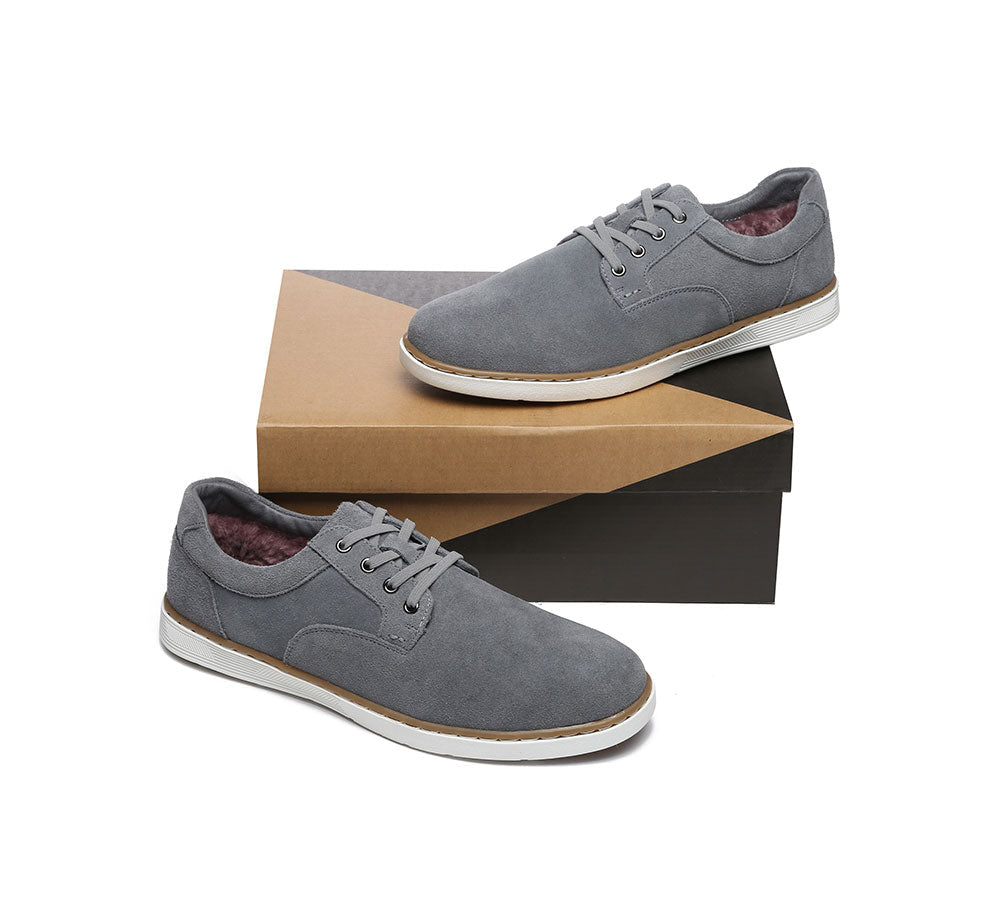 Shoes - Lace Up Sheepskin Wool Casual Men William