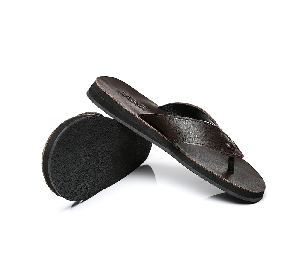 Slides - AS Murphy Unisex Leather Slides Thong