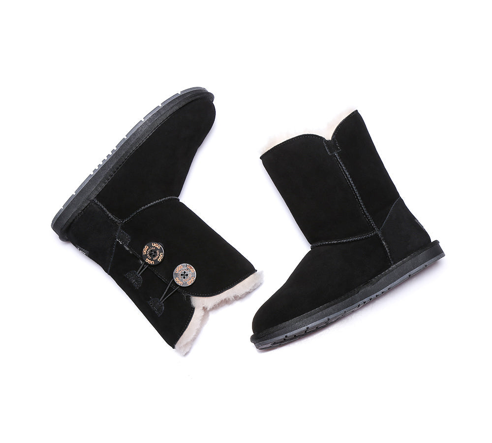 UGG Boots - AS Twin Buttons Short UGG Boots