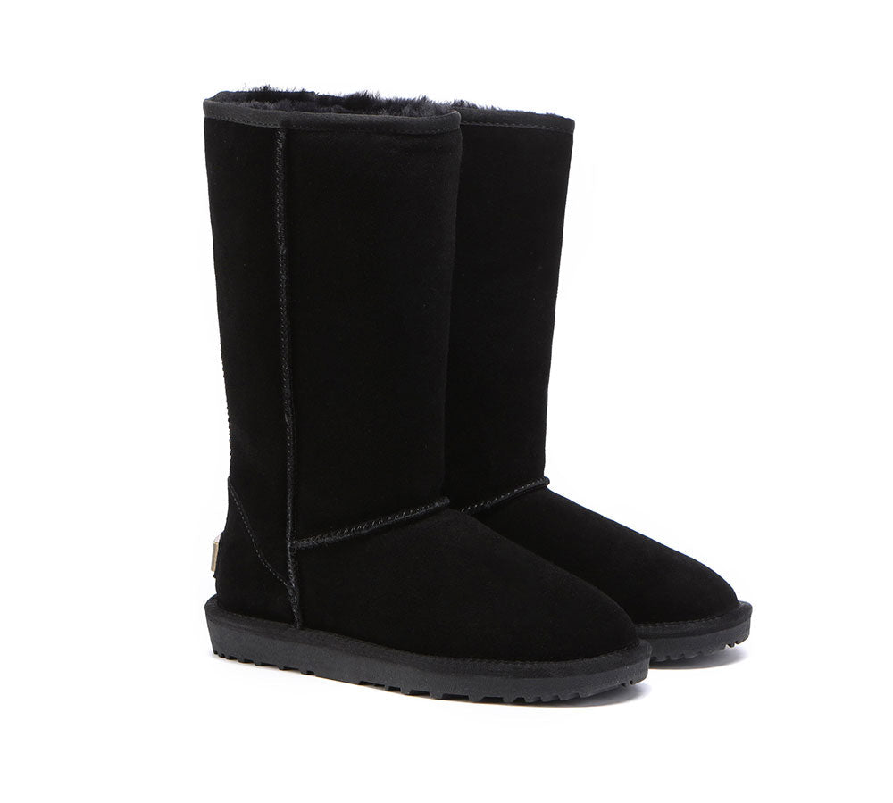 UGG Boots - AS UGG Boots Double Face Sheepskin Tall Classic Suede