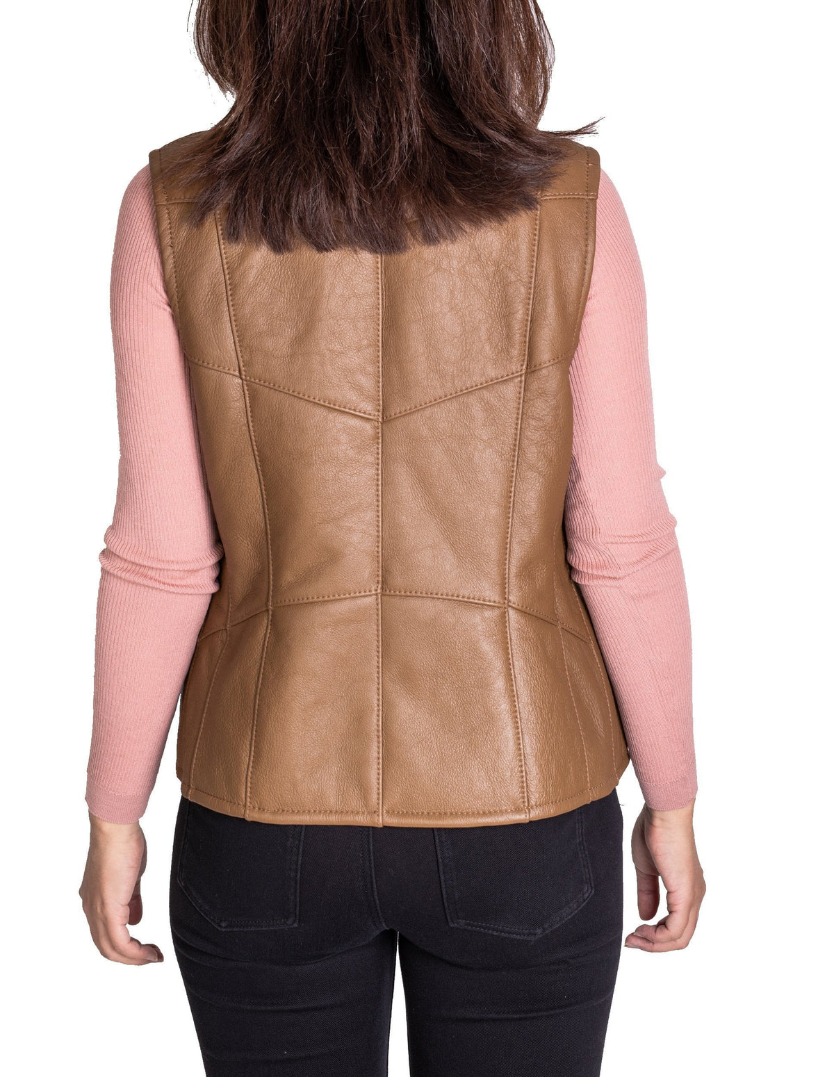 Ladies Nappa Vest #9988002 (2437322571834)