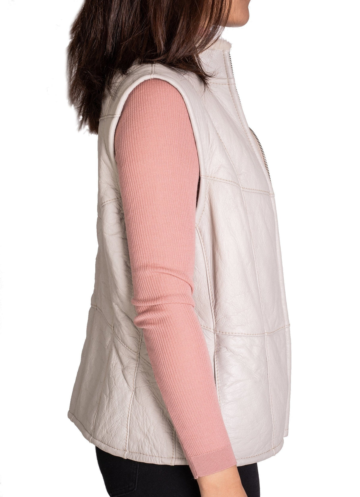 Ladies Nappa Vest #9988002 (2437322571834)