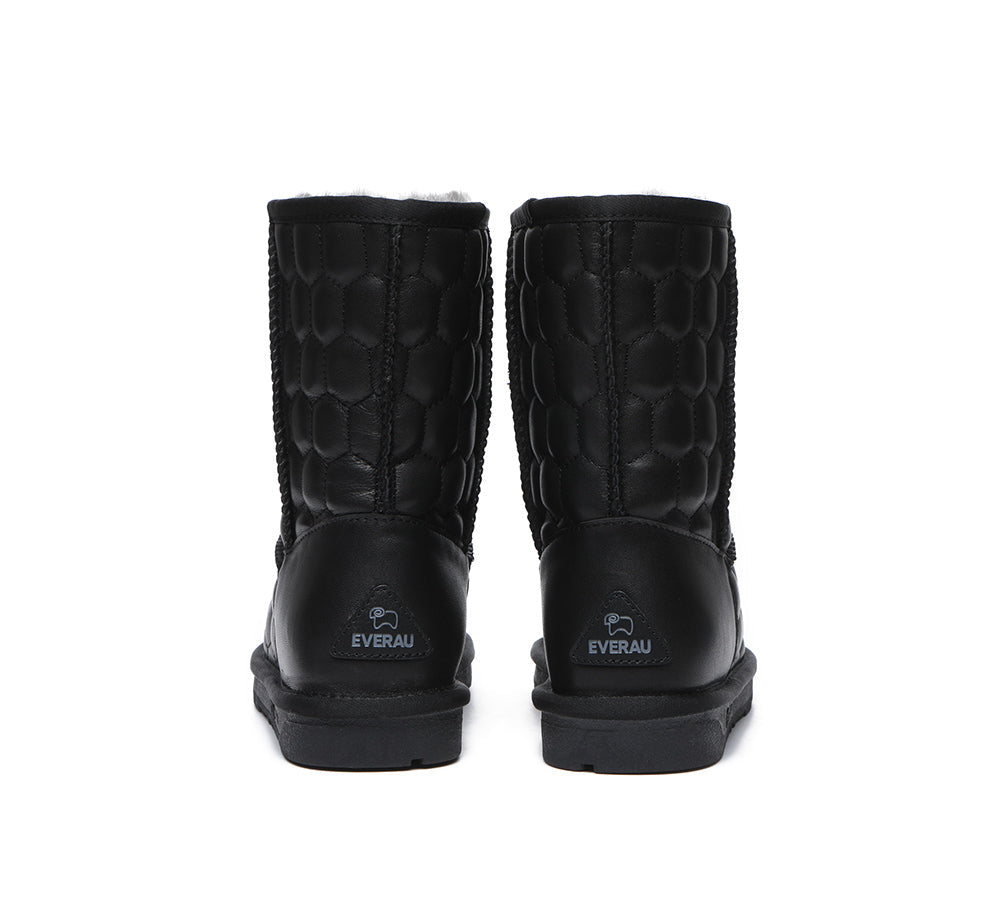 UGG Boots - Nappa Sheepskin Short Boots Women Howey