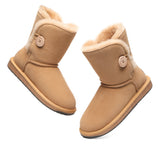 UGG Boots - Premium Australian Sheepskin Boots Unisex Short Button Plus
