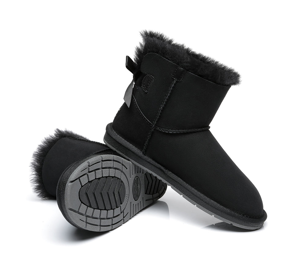 UGG Boots - Women Mini Ugg Boots With Single Back Bow
